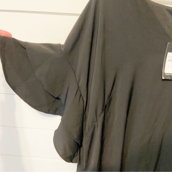 NWTs City Chic | Double Frill Dress in Black Size XL/22 - Picture 5 of 9